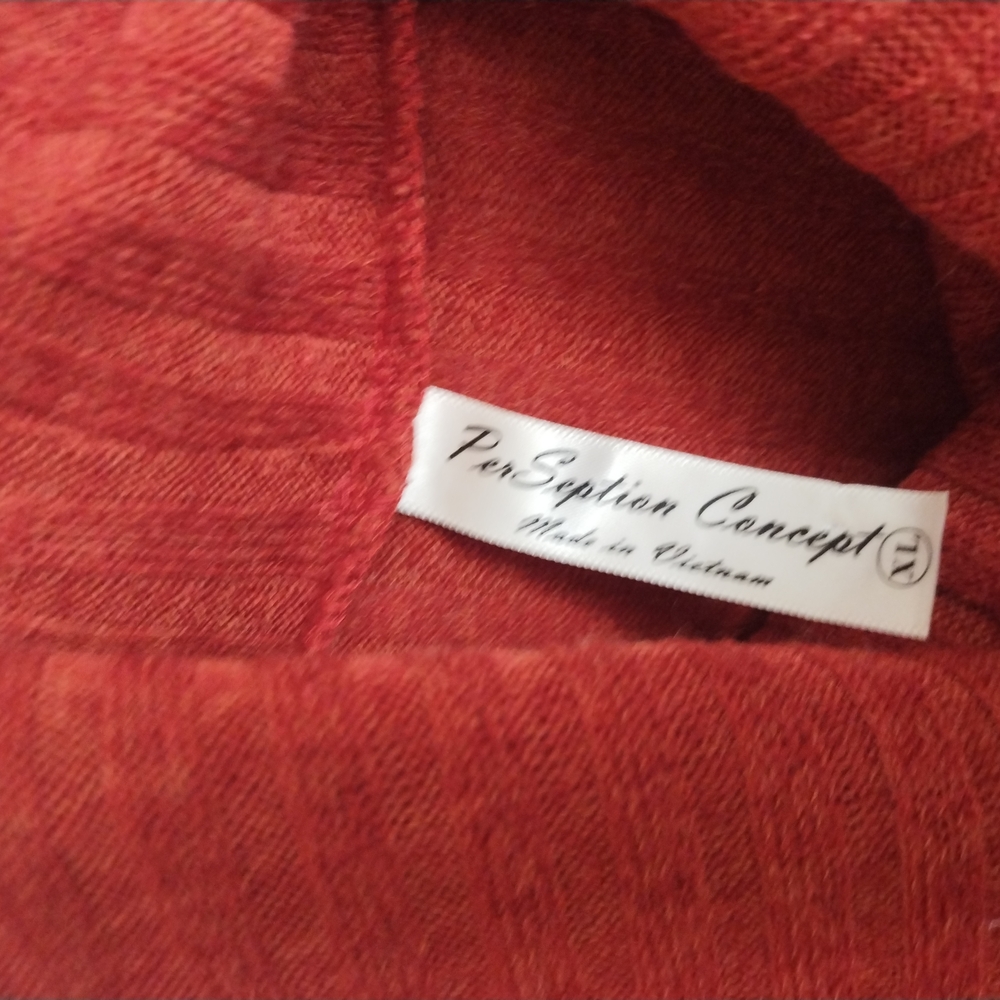 Red Ribbed Knit Dress - Picture 4 of 6